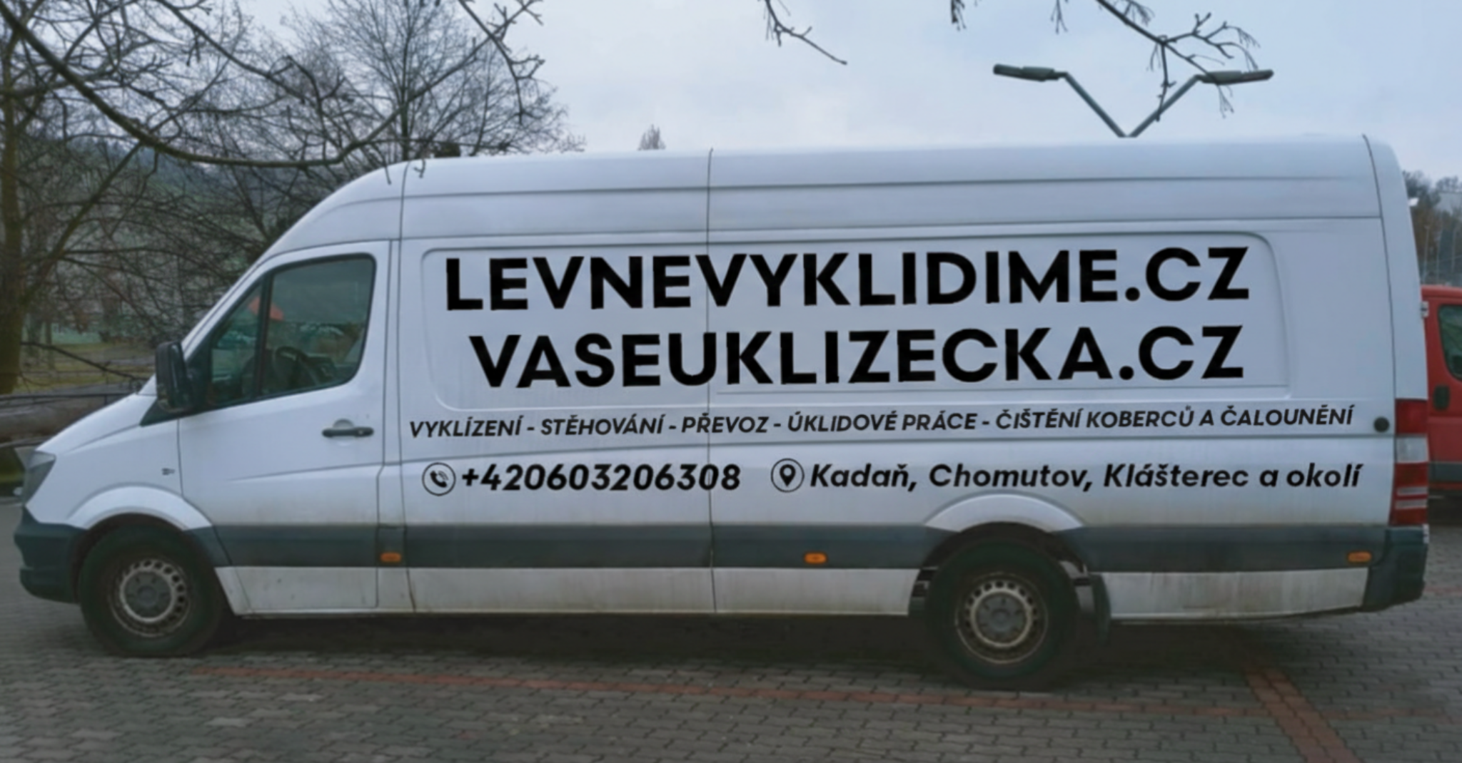 Dodávka pro vyklízení a stěhování v Kadani a Klášterci nad Ohří